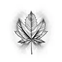pot leaf  tattoo design idea