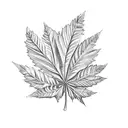 pot leaf  tattoo design idea