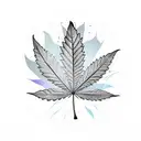 pot leaf  tattoo design idea