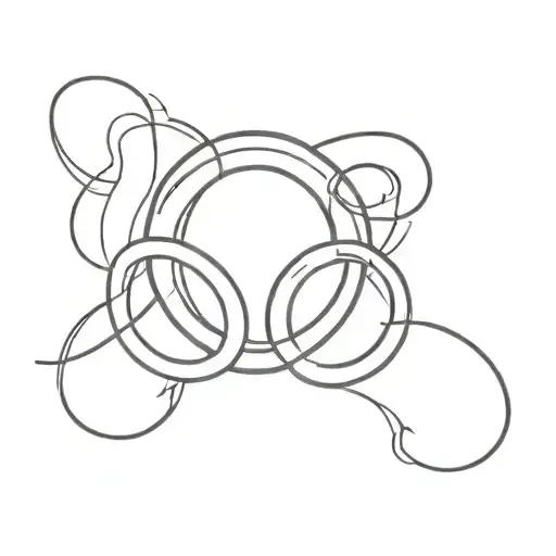 Generate a tattoo of a black and white Olympic gold medal and the Olympic rings tattoo design idea