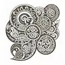 Maori symbols tattoo design idea