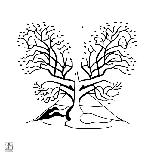 A minimalist tattoo of the album cover of Jack Johnson's Mango Tree tattoo design idea