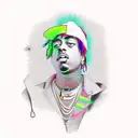 Juice wrld tattoo design idea