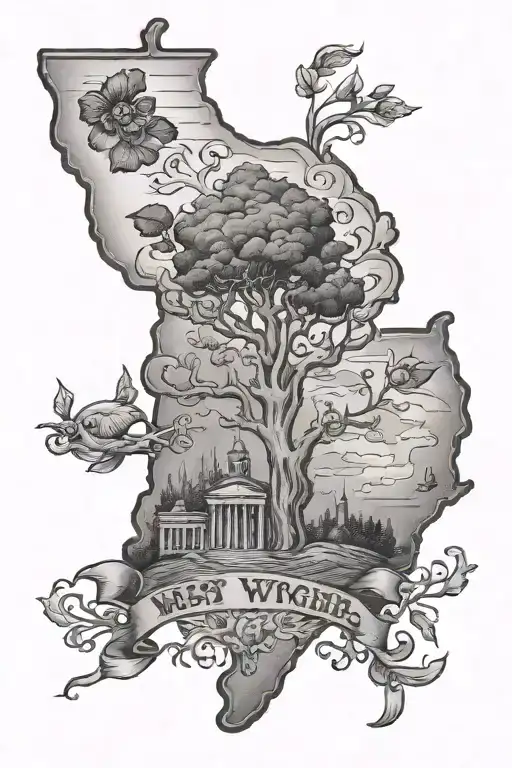 West Virginia tattoo design idea