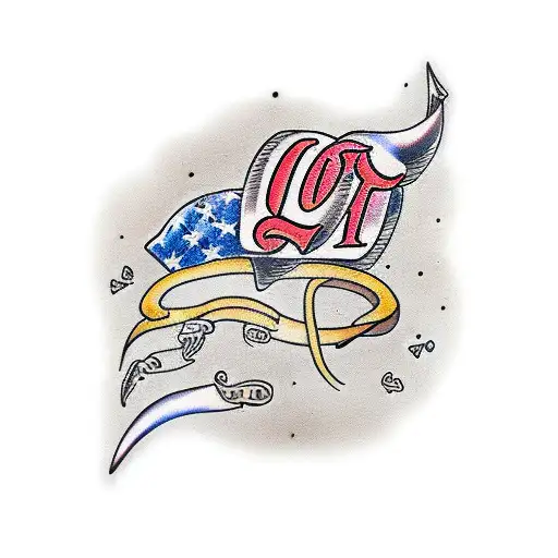 love dad in braille tattoo design idea