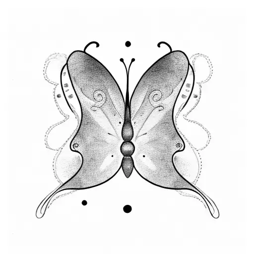 semi colon in a butterfly tattoo design idea