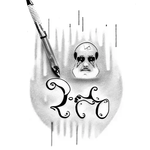 love dad in braille tattoo design idea