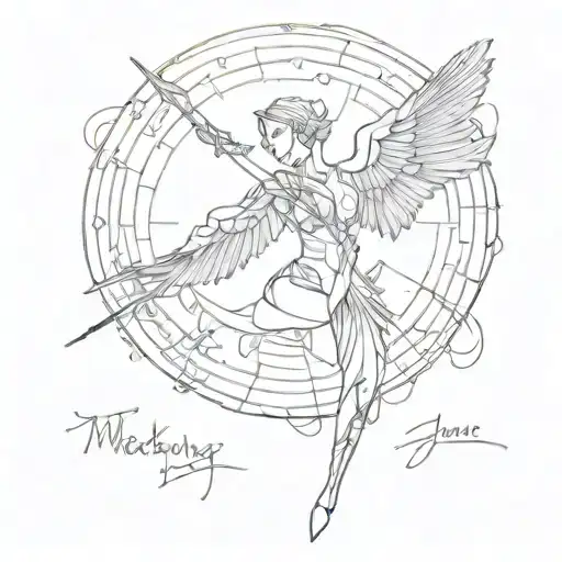 mockingjay with death date tattoo design idea