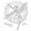 mockingjay with death date tattoo design idea