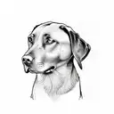 Labrador  tattoo design idea