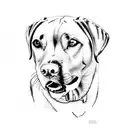 Labrador  tattoo design idea