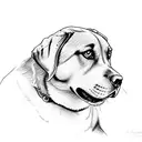 Labrador  tattoo design idea