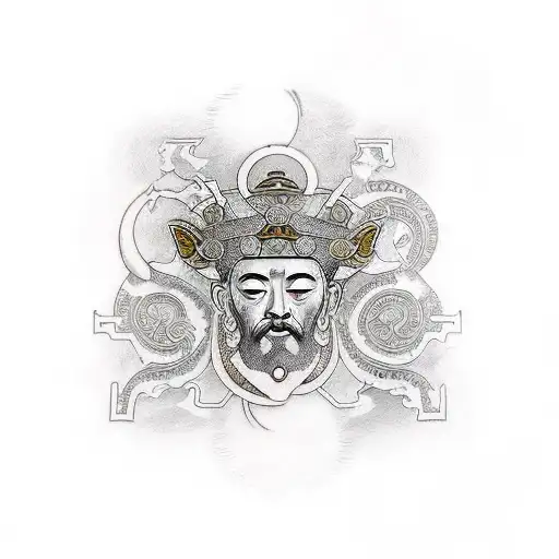 Greece god Marco Aurelius tattoo design idea