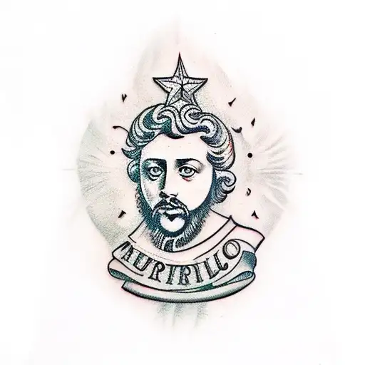 Marco Aurelio tattoo design idea
