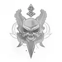 trust no one tattoo design idea