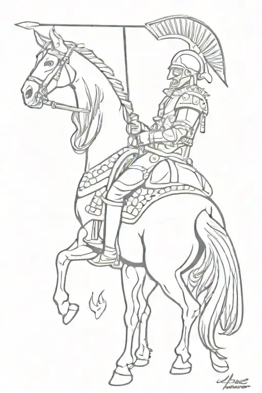 polish hussar  tattoo design idea