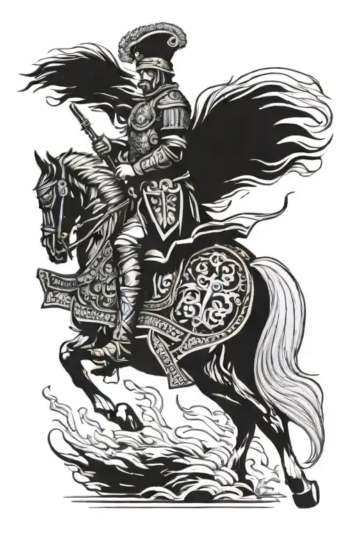 polish hussar  tattoo design idea