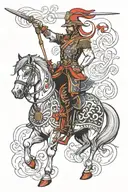 Hussar tattoo design idea