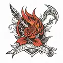 red rising  tattoo design idea