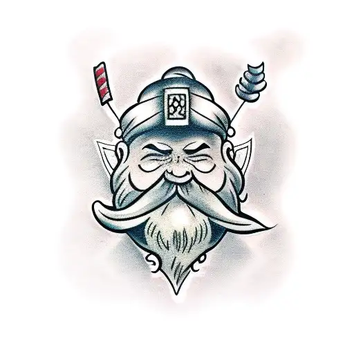 dwarf tattoo design idea