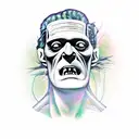 Frankenstein  tattoo design idea