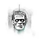 Frankenstein  tattoo design idea