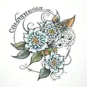 A quote "comparison is the thief of joy" tattoo design idea