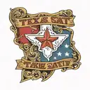 texas come and take it  tattoo design idea