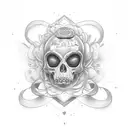 the Name Pearla with a heart included in the name maybe replacing a letter with the heart in Chicano style font tattoo design idea