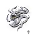 viking dragon tattoo design idea