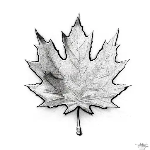 Orthopedic tools forming a Canadian maple leaf tattoo design idea
