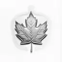 Orthopedic tools forming a Canadian maple leaf tattoo design idea
