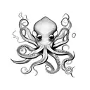 octopus chef tattoo design idea