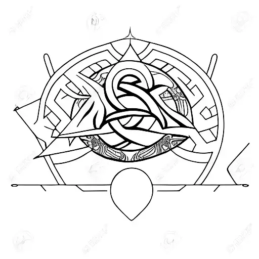 Tarot arcane  tattoo design idea