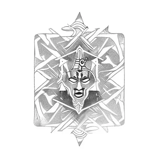 Tarot arcane  tattoo design idea