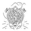 Tarot arcane  tattoo design idea