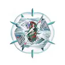 Tarot arcane  tattoo design idea