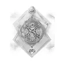 Tarot arcane  tattoo design idea