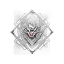 Tarot arcane  tattoo design idea