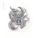 Tarot arcane  tattoo design idea