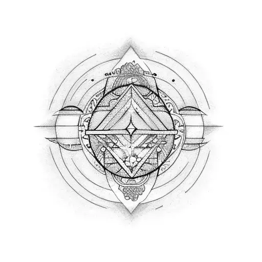 full moon tattoo design idea