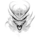 shadow dragons  tattoo design idea