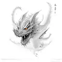 shadow dragons  tattoo design idea