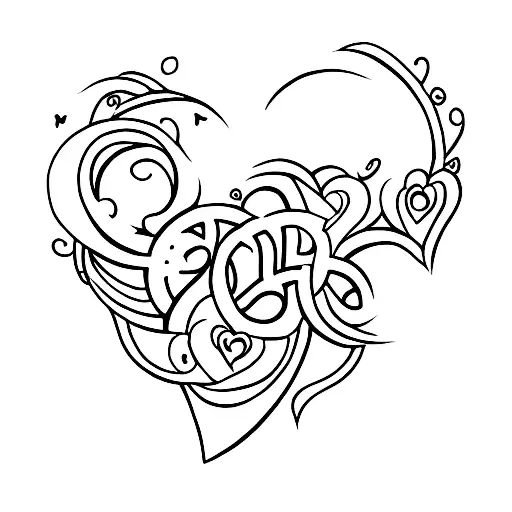 eternal love tattoo design idea