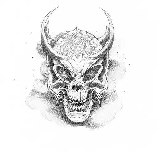 Ace Demon biker tattoo tattoo design idea