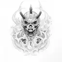 Ace Demon biker tattoo tattoo design idea