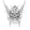 Ace Demon biker tattoo tattoo design idea