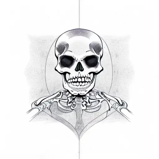 skeleton mariachi band tattoo design idea