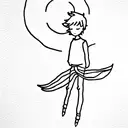 The little Prince form Antoine de Saint-Exupéry tattoo design idea