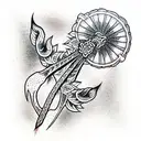 Dagger tattoo design idea